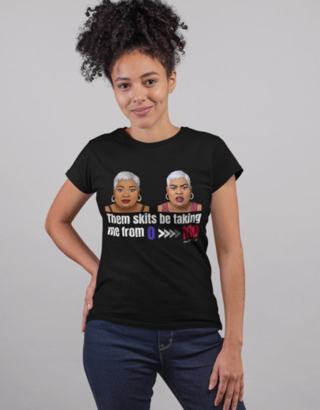 Zero to 100 Ayana Emoji T-shirt