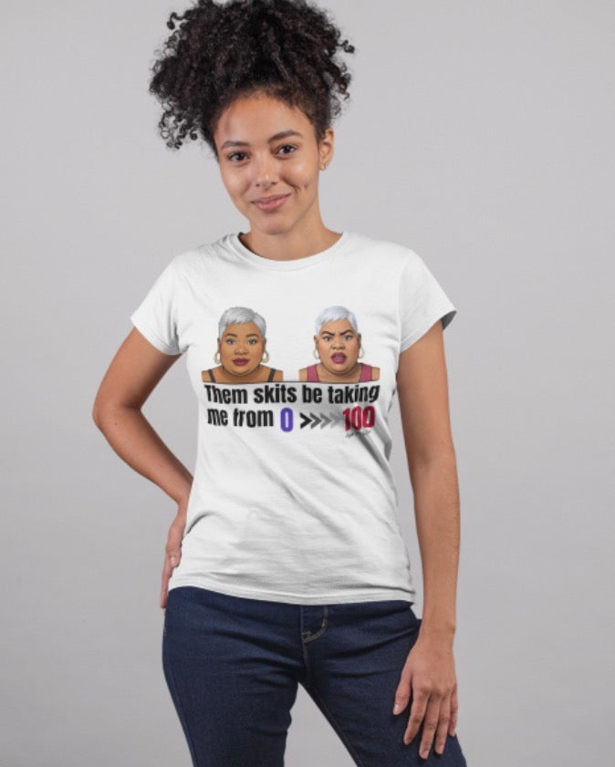 Zero to 100 Ayana Emoji T-shirt